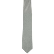 Michelsons of London Ornate Jacquard Silk Tie and Pocket Square Set - Silver