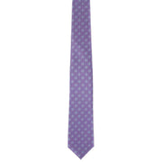 Michelsons of London Outline Neat Tie and Pocket Square Set - Lilac