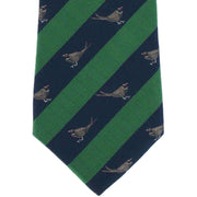 Michelsons of London Pheasant Silk Tie - Green