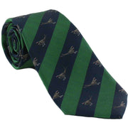 Michelsons of London Pheasant Silk Tie - Green