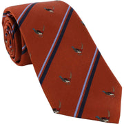 Michelsons of London Pheasant Silk Tie - Orange