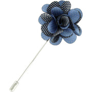 Michelsons of London Pin Dot Flower Lapel Pin - Light Blue