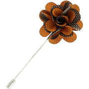 Michelsons of London Pin Dot Flower Lapel Pin - Orange