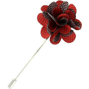 Michelsons of London Pin Dot Flower Lapel Pin - Red