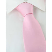 Michelsons of London Plain Ployester Tie - Pink