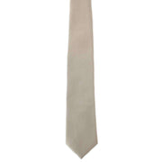 Michelsons of London Plain Ployester Tie - Taupe