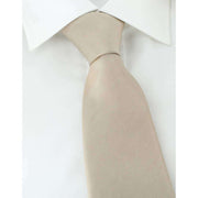 Michelsons of London Plain Ployester Tie - Taupe