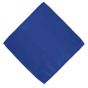 Michelsons of London Plain Polyester Pocket Square and Tie Set - Royal Blue
