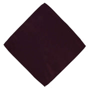 Michelsons of London Plain Polyester Pocket Square and Tie Set - Wine