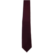 Michelsons of London Plain Polyester Pocket Square and Tie Set - Wine