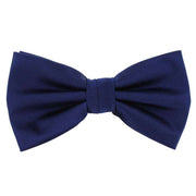 Michelsons of London Plain Silk Bow Tie - Royal Blue