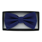 Michelsons of London Plain Silk Bow Tie - Royal Blue