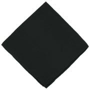 Michelsons of London Plain Silk Handkerchief - Black