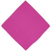 Michelsons of London Plain Silk Handkerchief - Fuchsia Pink