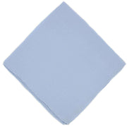 Michelsons of London Plain Silk Handkerchief - Light Blue