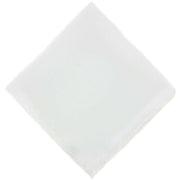 Michelsons of London Plain Silk Handkerchief - White