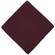 Michelsons of London Plain Silk Handkerchief - Wine Red