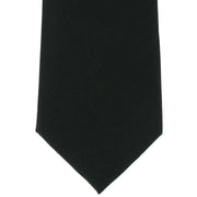 Michelsons of London Plain Silk Tie - Black