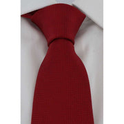 Michelsons of London Plain Silk Tie - Red