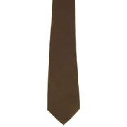 Michelsons of London Plain Silk Tie - Tan