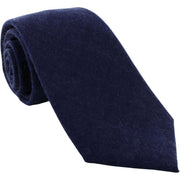 Michelsons of London Plain Wool Tie - Navy