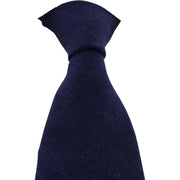 Michelsons of London Plain Wool Tie - Navy