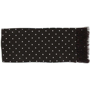 Michelsons of London Polka Dot Narrow Silk Scarf - Burgundy