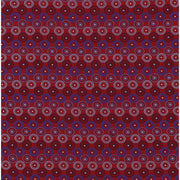 Michelsons of London Retro Circles Tie and Pocket Square Set - Red