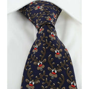 Michelsons of London Rudolph Polyester Tie - Navy