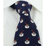 Michelsons of London Santa Claus Polyester Tie - Navy