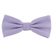 Michelsons of London Semi Plain Bow Tie and Pocket Square Set - Lilac