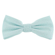 Michelsons of London Semi Plain Bow Tie and Pocket Square Set - Mint
