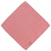 Michelsons of London Semi Plain Tie and Pocket Square Set - Coral