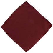 Michelsons of London Semi Plain Tie and Pocket Square Set - Dark Red