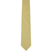 Michelsons of London Semi Plain Tie and Pocket Square Set - Gold