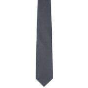 Michelsons of London Semi Plain Tie and Pocket Square Set - Grey