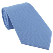 Michelsons of London Semi Plain Tie and Pocket Square Set - Ice Blue