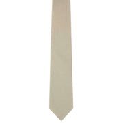 Michelsons of London Semi Plain Tie and Pocket Square Set - Taupe