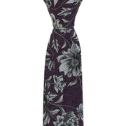 Michelsons of London Shaded Floral Silk Tie - Purple