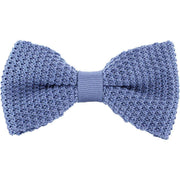 Michelsons of London Silk Knitted Bow Tie - Light Blue