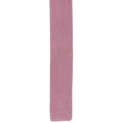 Michelsons of London Silk Knitted Skinny Tie - Pink