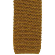 Michelsons of London Silk Knitted Tie - Gold