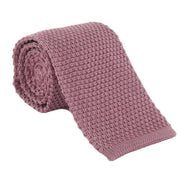 Michelsons of London Silk Knitted Tie - Pink