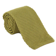 Michelsons of London Silk Knitted Tie - Yellow