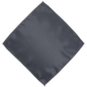 Michelsons of London Slim Satin Polyester Pocket Square and Tie Set - Grey