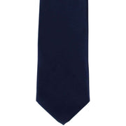 Michelsons of London Slim Satin Polyester Pocket Square and Tie Set - Navy