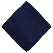 Michelsons of London Slim Satin Polyester Pocket Square and Tie Set - Navy
