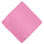 Michelsons of London Slim Satin Polyester Pocket Square and Tie Set - Pink