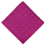 Michelsons of London Spotted Handkerchief - Pink/Light Blue