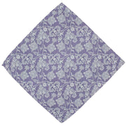 Michelsons of London Sprawling Floral Polyester Tie and Pocket Square Set - Lilac